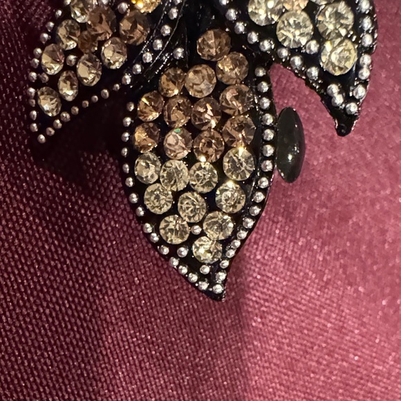 Dazzling Vintage Gold Crystal Hair Barrette - New - Picture 5 of 8